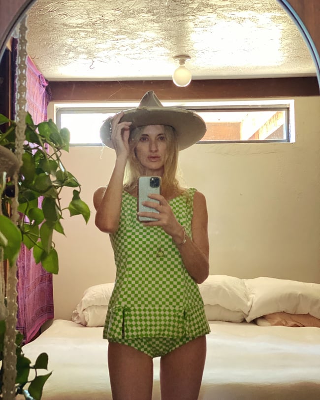 late 60s bikini and mini set