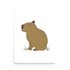 Capybara Snooze Art Print