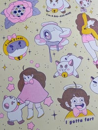 Image 2 of Puppycat Riso Print