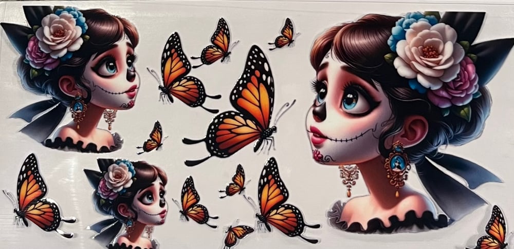 Image of Beautiful with Butterfly