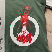 Image 3 of liljerryspringer x werm x victim split polo shirt SZ XL
