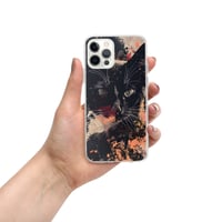 Image 14 of Beautiful Black Cat Face Splatter Painting Clear Case for iPhone®