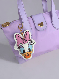 Image 2 of vegan leather bag charm