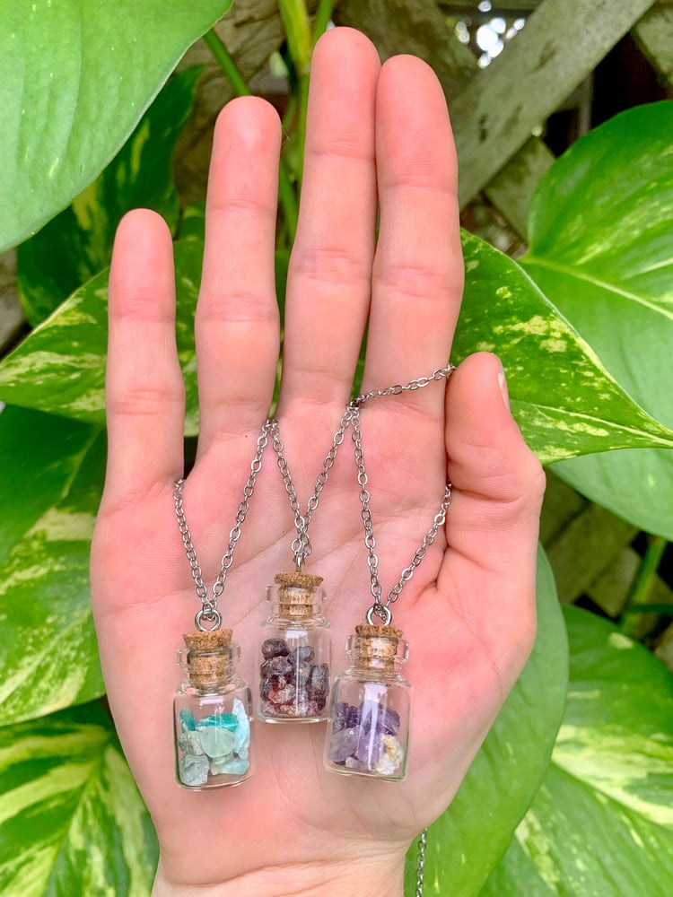 Image of Crystal Jar necklaces