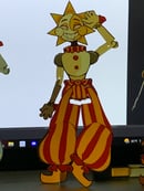 Image 1 of Fnaf sun drop printable puppet 