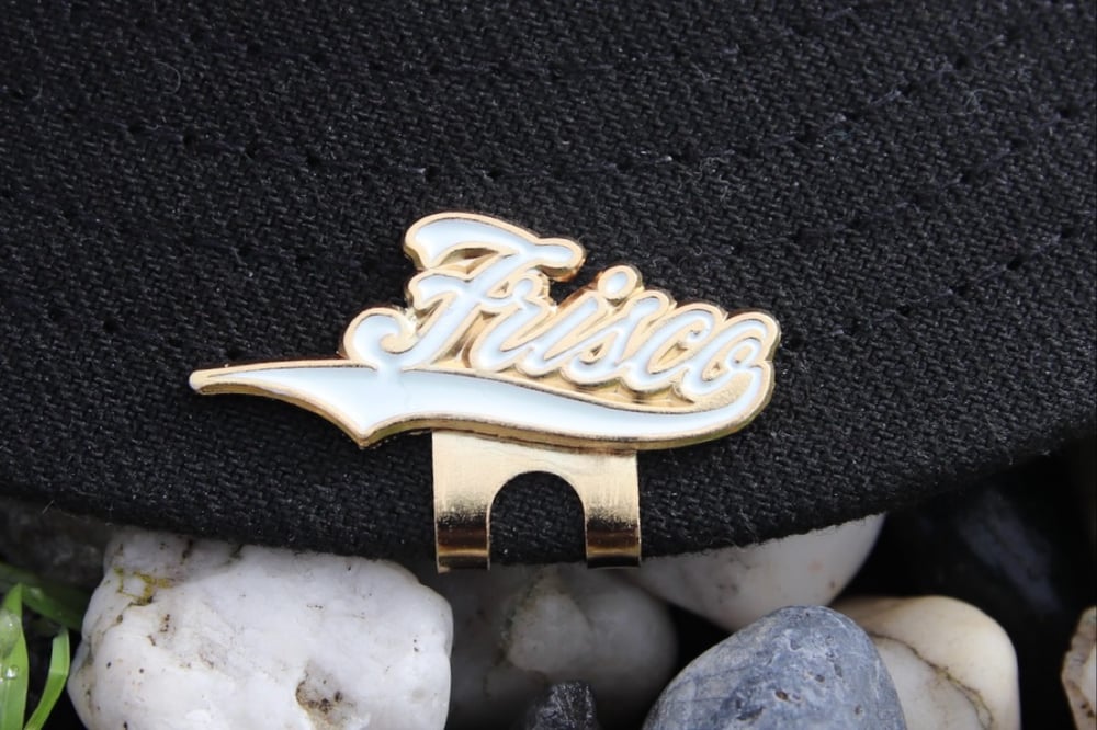 Image of Frisco Script Clip - White