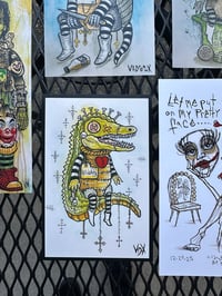 Image 6 of 5 card post card book mark set 