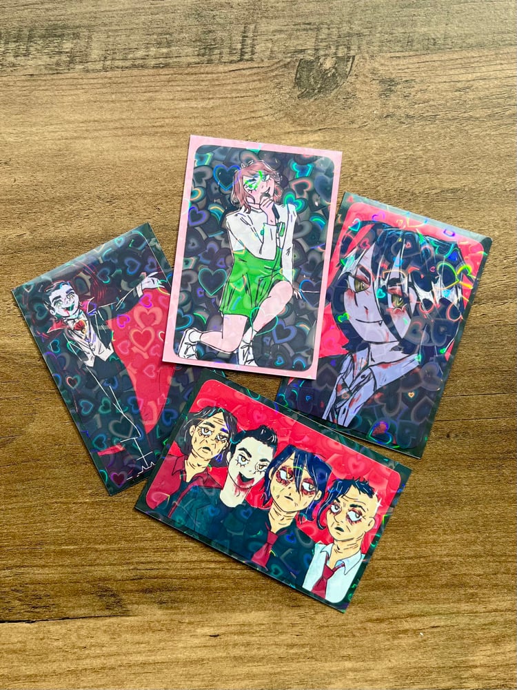 heart holo photocards