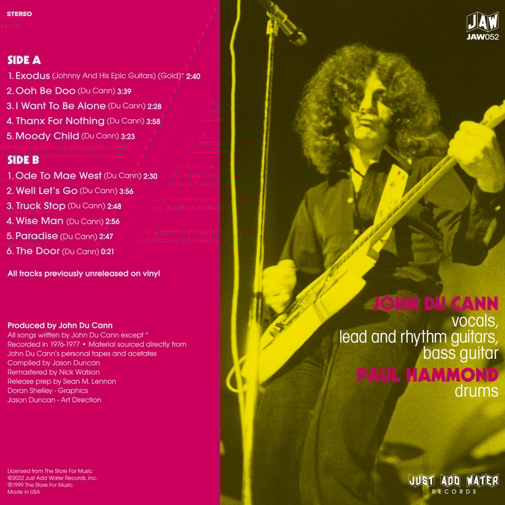 JOHN DU CANN Thanx For Nothing "Triple Play" 3LP bundle