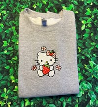 Image 3 of Berry Embroidered Sweatshirt