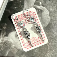 Raven Heart Earrings