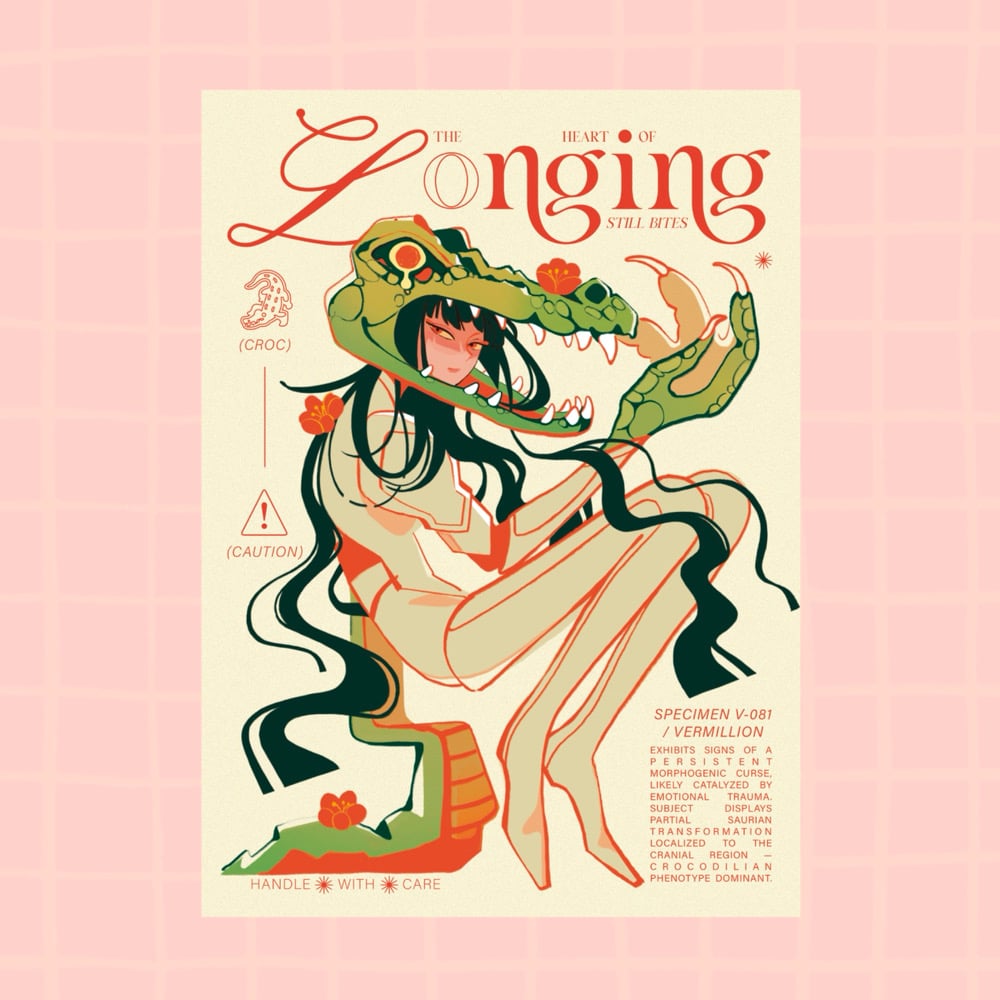 Image of NOTES OF A CROCODILE PRINT