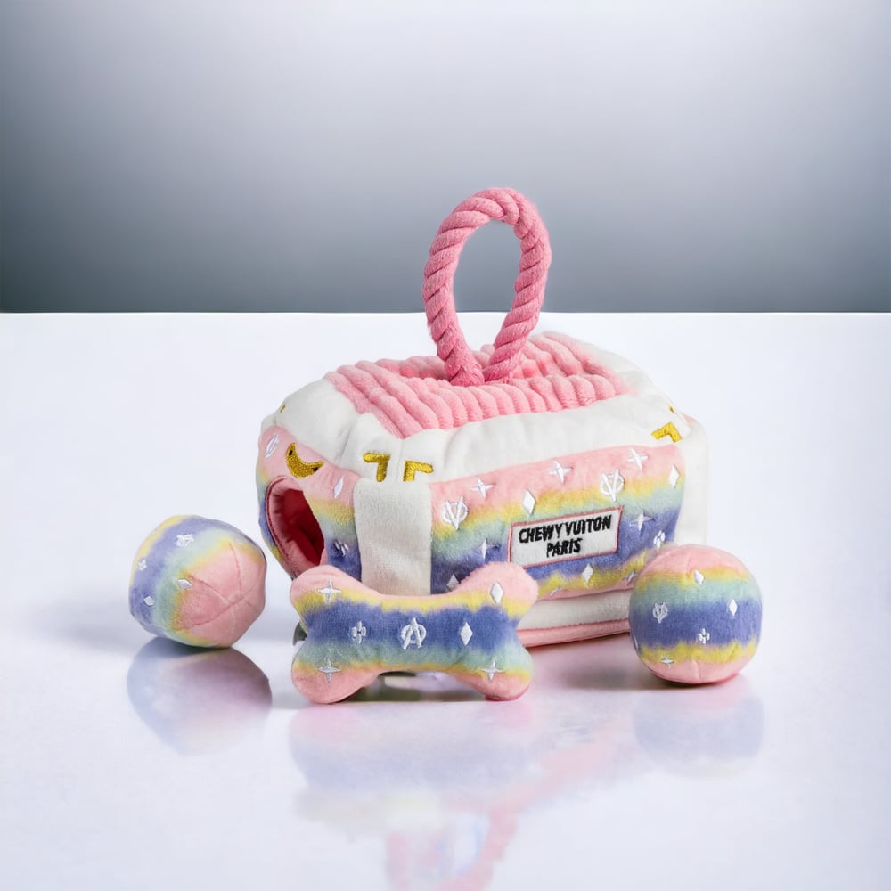 Image of Ombre Chewy Vuiton Trunk - Interactive Toy
