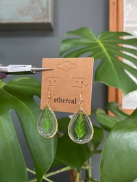 Image 3 of Golden Fern Earrings