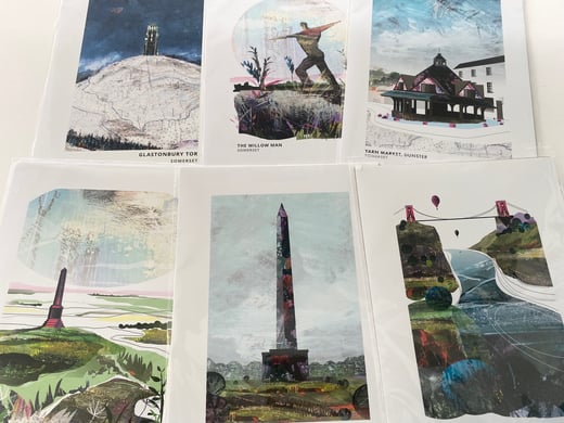 Vicki Shortt Art - A4 Prints - Somerset Structures