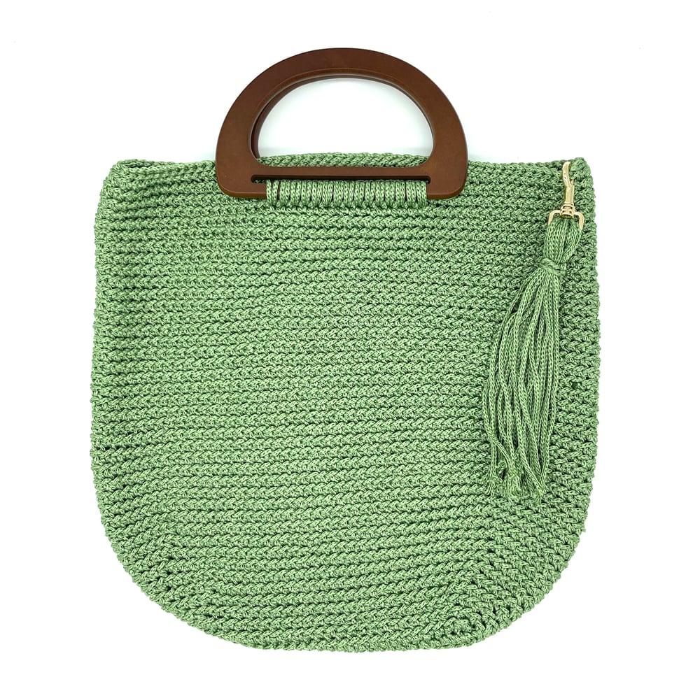 Arlene Tote Bags - Wooden Handles