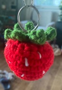 Image 1 of Strawberry keychain 