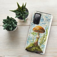 Image 12 of Gorgeous Blue Filigree and Orange Mushroom Fungus Tough case for Samsung®