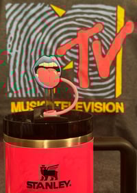 RETRO straw cover ( the Iconic mouth w/ tongue)