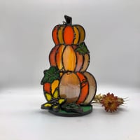 Image 3 of Pumpkin Stack Candle Holder 
