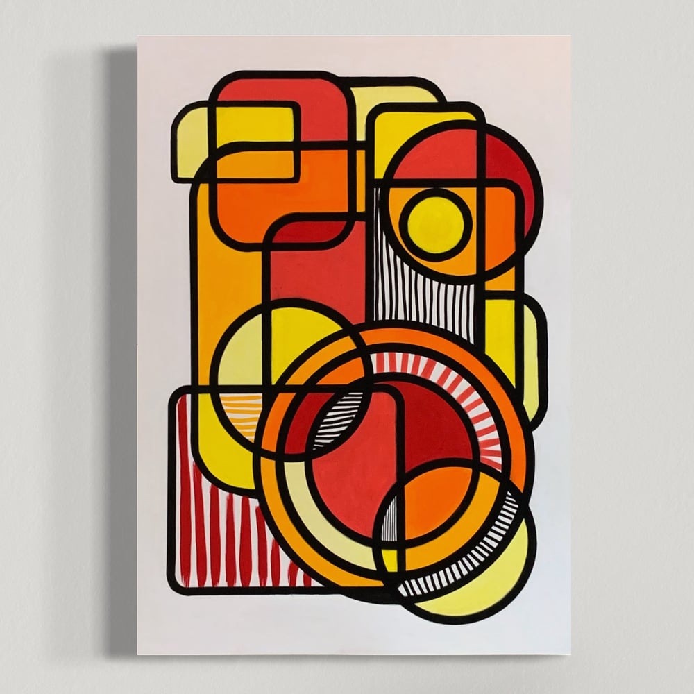 Image of 'Radiance' A3 Acrylic Painting on Paper