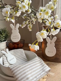 Image 1 of Personalised Bunny hanger 