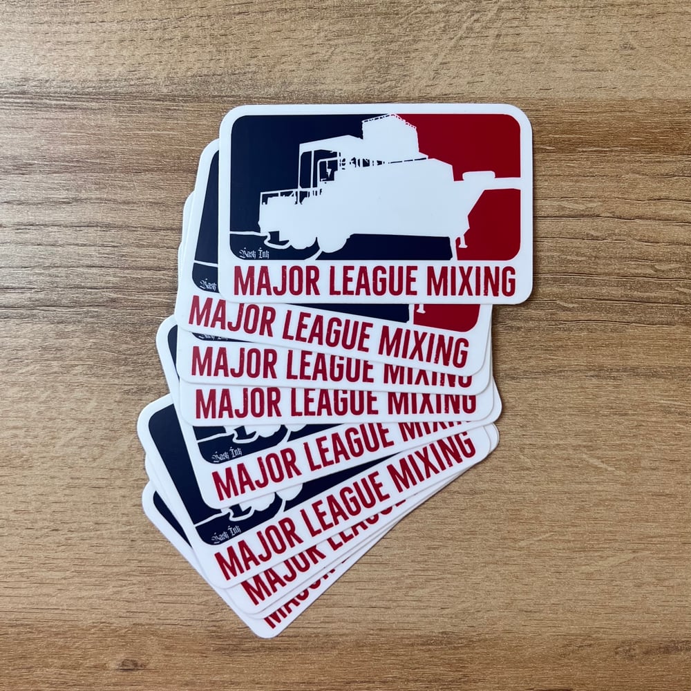 Major League Mixing Sticker 