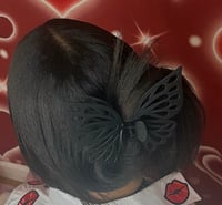 Image 1 of Large Black Butterfly Claw Clip