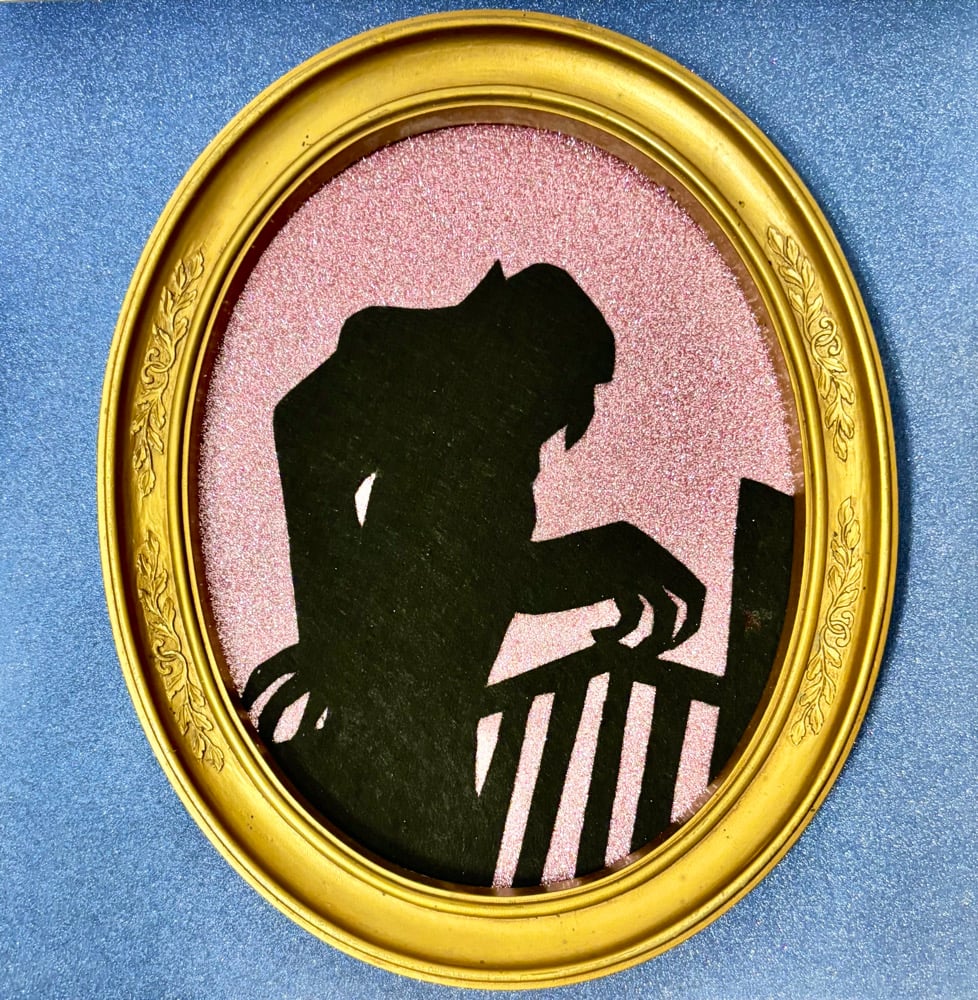 Image of Nosferatu Felt Art Piece