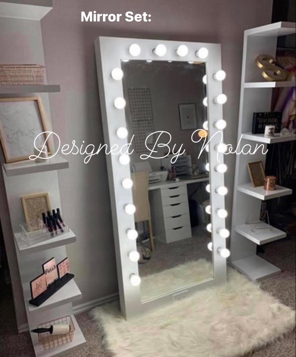 6ft Tall Vanity Mirror Set DesignedByNolan