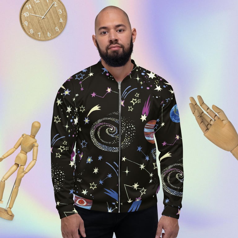 Out of This World Unisex Bomber Jacket