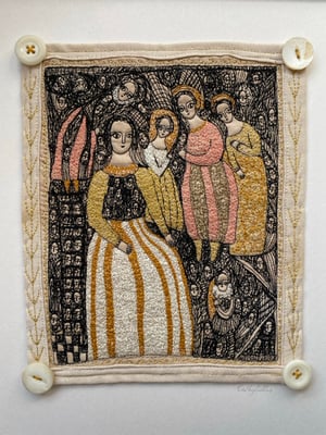 Image of our everlasting dreams - embroidery artwork 