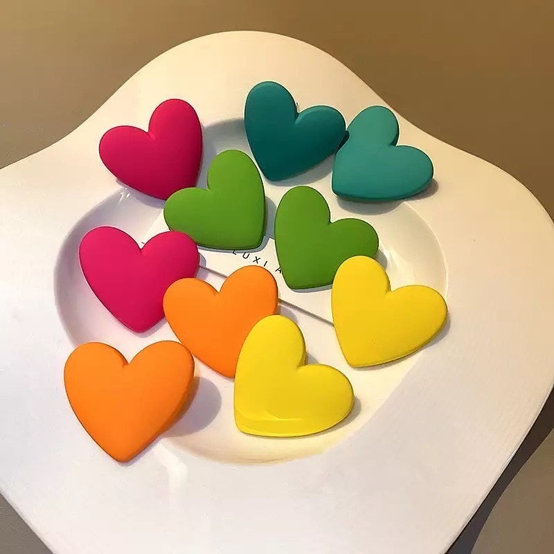 Image of Big Love Statement Button Earrings