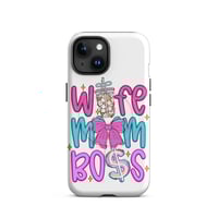 Image 2 of MagSafe® tough case for iPhone®- Mom Wife Boss