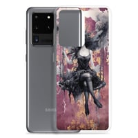 Image 10 of Dark Goth Fairy Maroon Clear Case for Samsung®