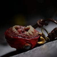 Image 14 of Egg of the King big eyes pendant, OOAK,