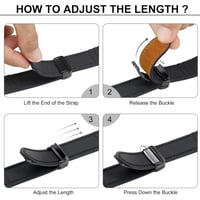 Image 11 of Apple Watch Leather Band w/Magnetic Buckle