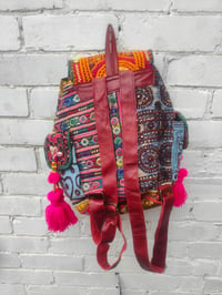 Image 2 of Skiathos Back Pack- Dark Red straps