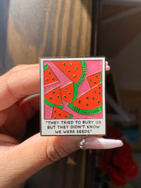 Image 3 of PREORDER “Watermelon Polaroid” Hard Enamel Pin