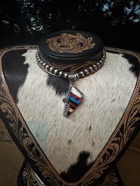 Image 2 of Large Striped Bolt Pendant 