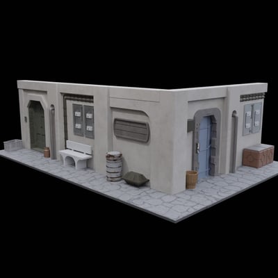 Image of Streets of Nevarro Modular Diorama 