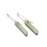 Image 2 of Aventurine Point Earrings