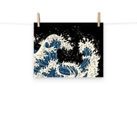 Image 1 of Dave HIll Hokusai Waves 11x14 Poster