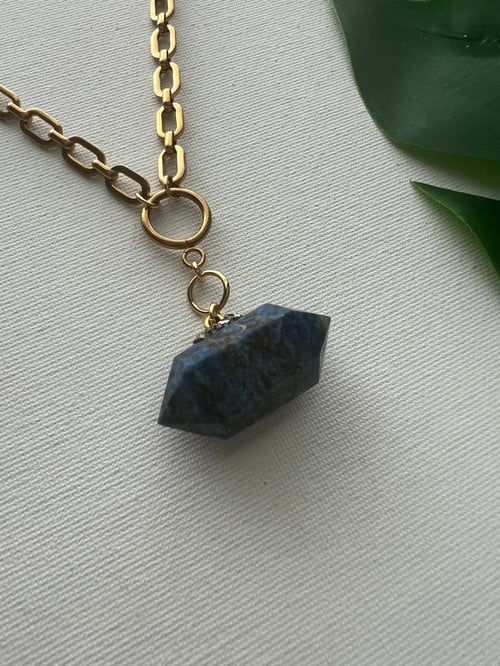Image of PSALM • Lapis Lazuli Drop Necklace
