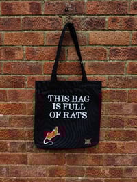 Image 1 of FULL OF RATS canvas bag