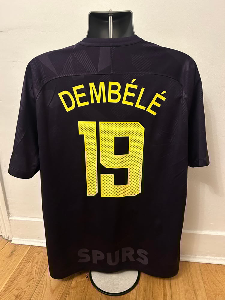 Image of Tottenham Hotspur “DEMBELE 19” 2017/18 Third Shirt + patches (XL)