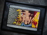Original framed Rengoku painting 