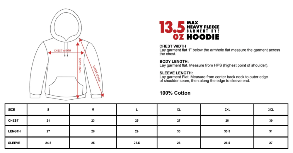 HOODIE - CUSTOM ORDER (DEPOSIT)