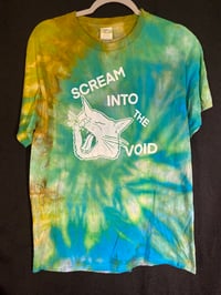 Image 1 of MEDIUM Scream Into The Void Tie Dye Shirt  2