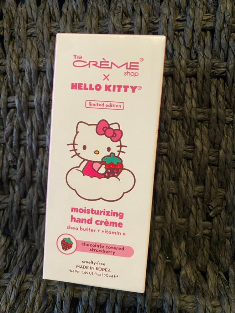 Image of Hello Kitty Creme Shop Hand Lotion - Chocolate covered strawberry 